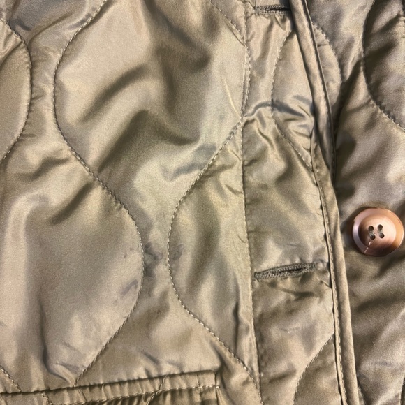 Olive green quilted jacket - Picture 3 of 3